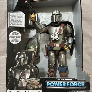 Star Wars Mandalorian and Grogu Action Figure - Black and Green